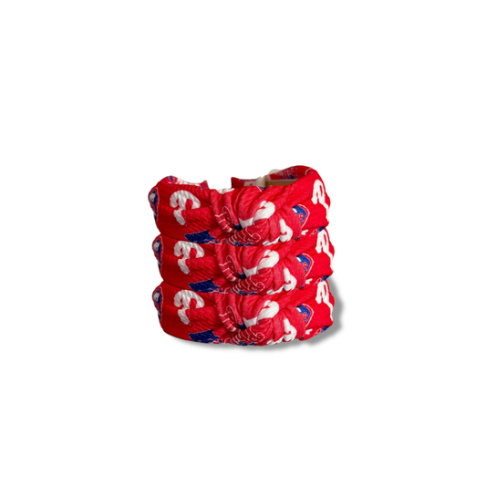 RED PHILLY BASEBALL HEADBAND