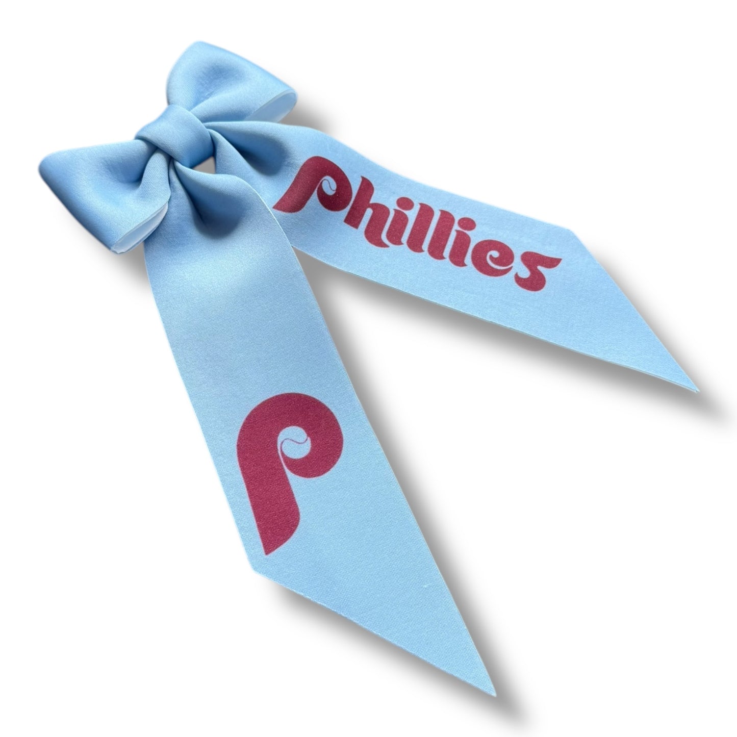 Throwback Blue Phillies Inspired Tail Bow