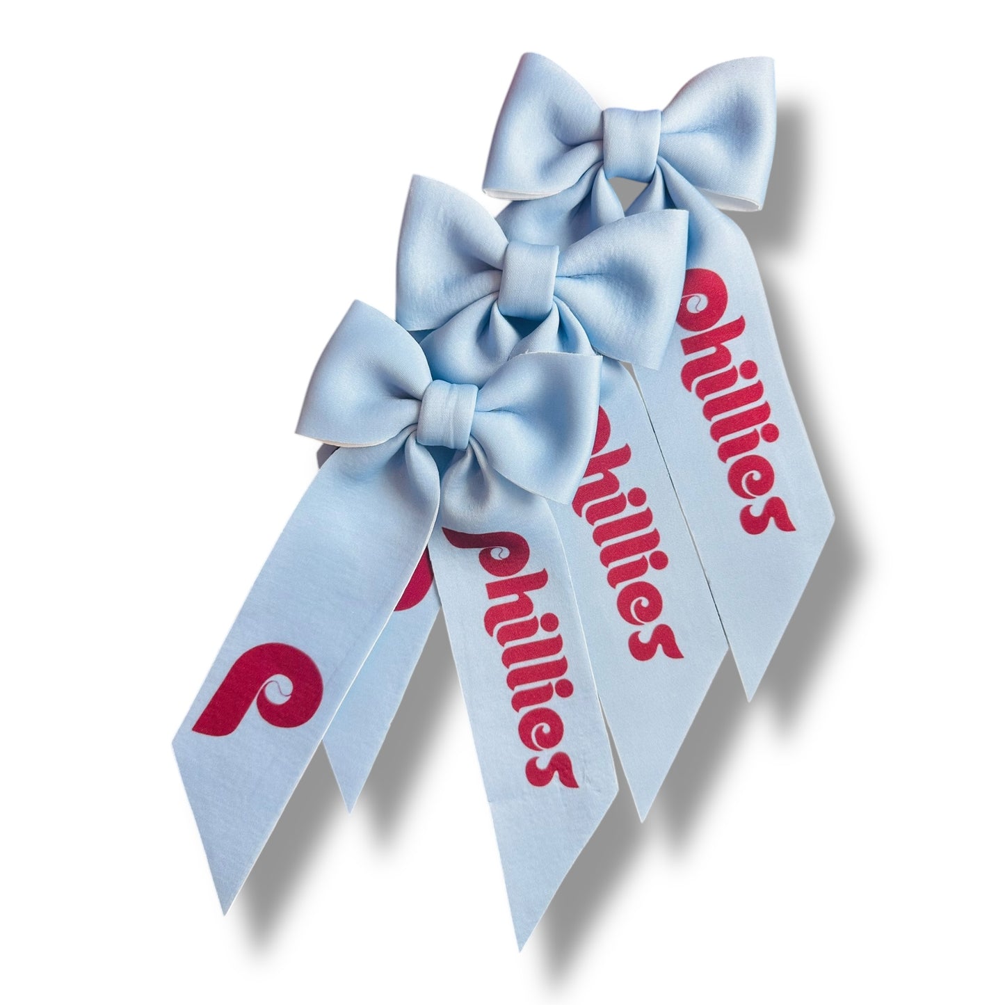 Throwback Blue Phillies Inspired Tail Bow